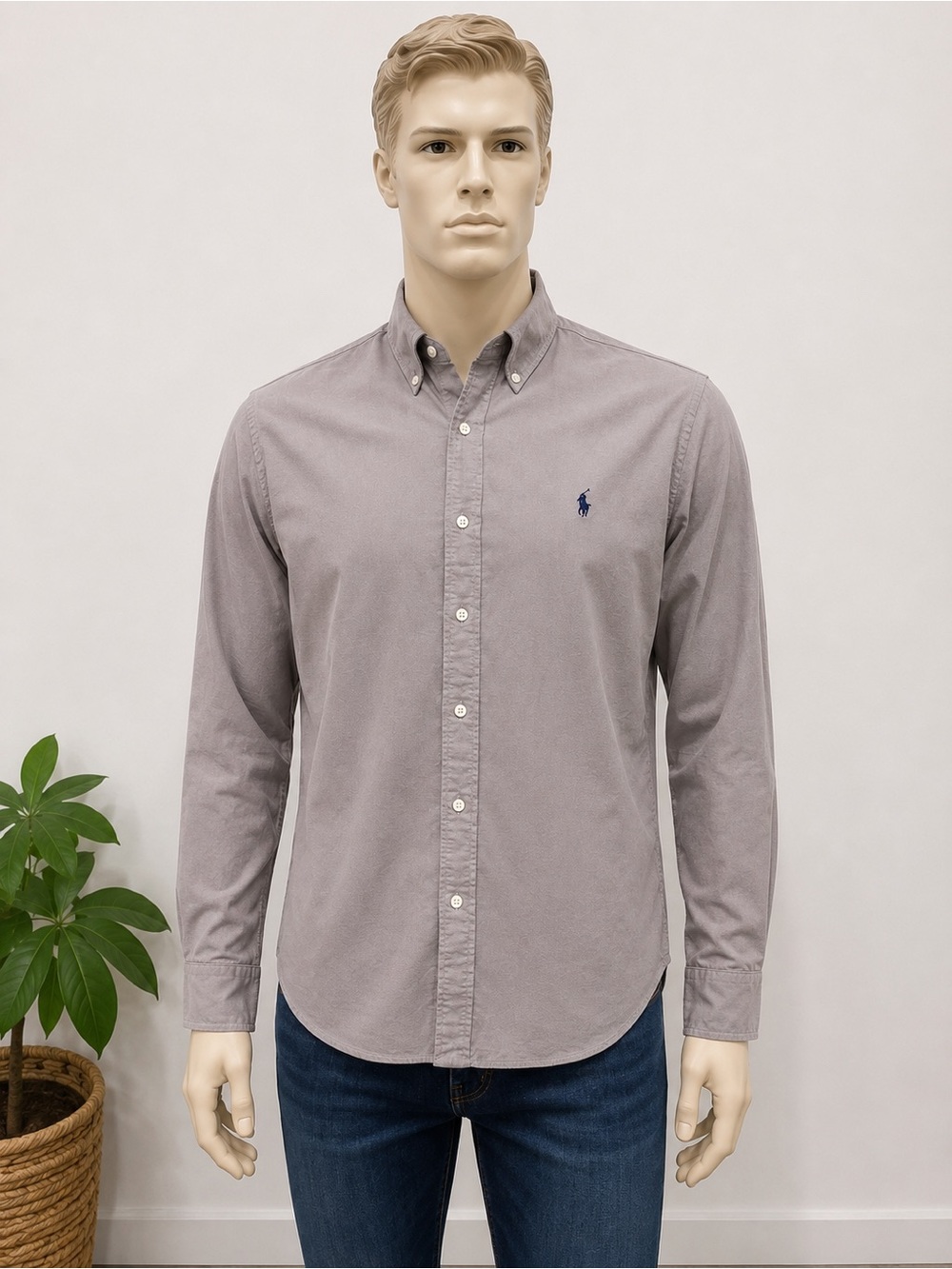 Polo by Ralph Lauren Long-Sleeve Button Down Shirt in Dusty Mauve 2XL